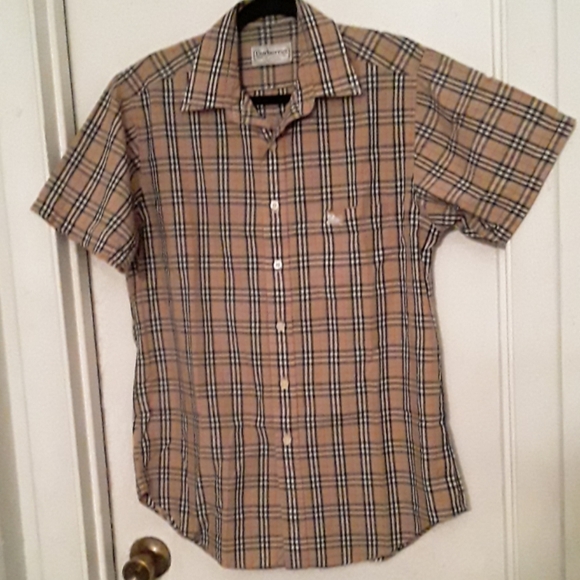 BURBERRY MEN'S SHORT SLEEVE SHIRT M - Picture 5 of 5